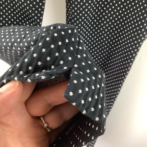 Talbots Chatham Ankle Black and White Polka Dot Pants - Picture 8 of 8